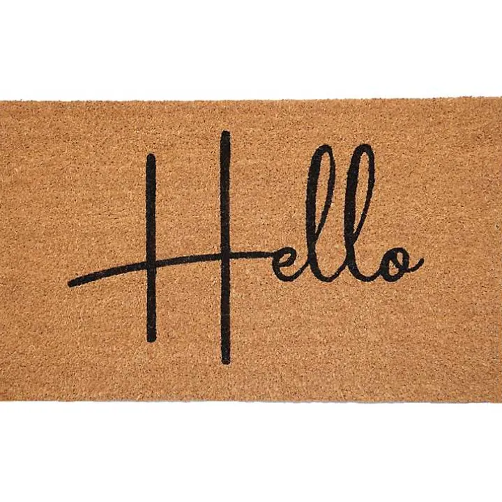 Simple Hello Script Doormat, 36x24