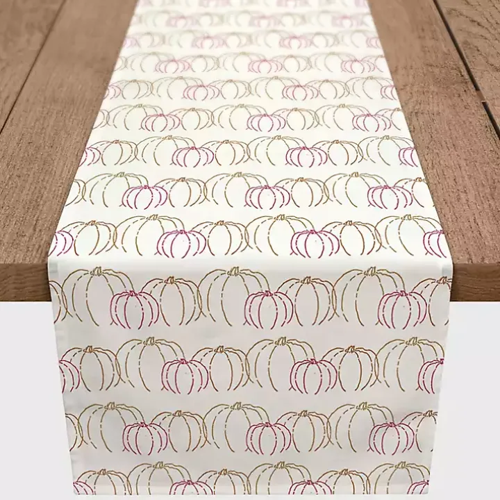 Simple Pumpkins Table Runner, 90 in.