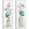 Simply Blue Framed Canvas Art Prints, Set of 2