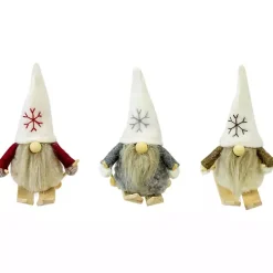 Skiing Gnome Ornaments, Set of 3