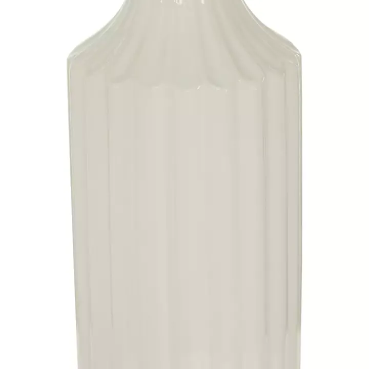Slender Curtain Ribbed Vase