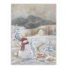 Snowman Canvas Christmas Art Print