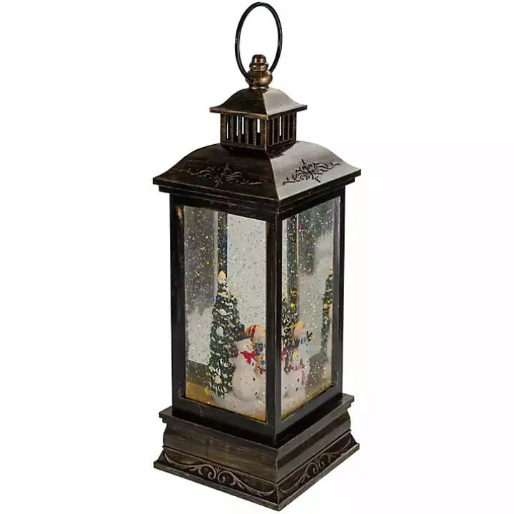 Snowman Family Christmas LED Glitter Snow Globe