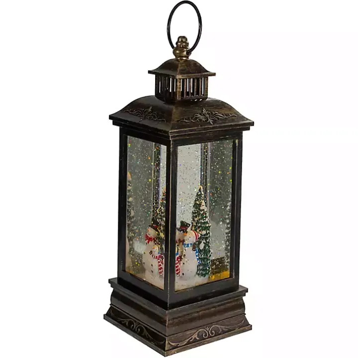 Snowman Family Christmas LED Glitter Snow Globe