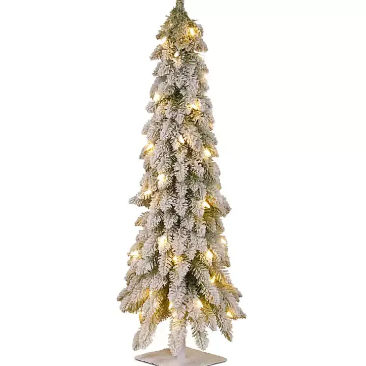 Snowy Downswept Pre-Lit Alpline Tree, 48 in.
