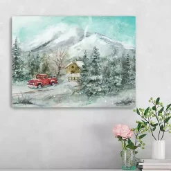 Snowy Landscape Canvas Art Print