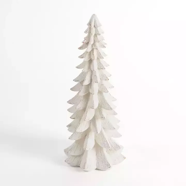 Snowy White Tiered Christmas Tree, 18 in.