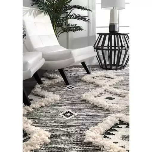 Sofia Moroccan Fringe Area Rug, 5x8