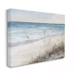 Soft Blue Beach Canvas Art Print, 40x30