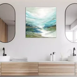 Soft River Reflection Canvas Art Print