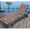 Solano Flowers Outdoor Chaise Cushion