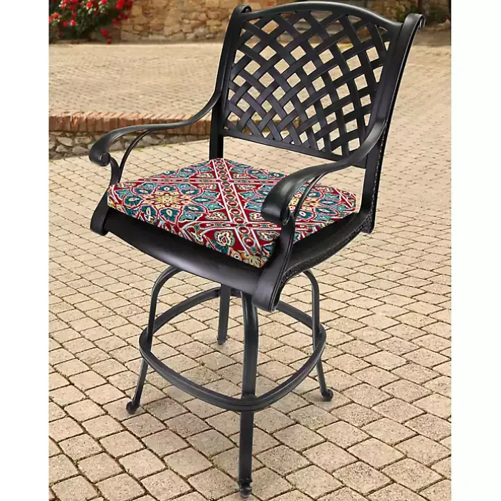 Solano Flowers Outdoor Seat Cushion