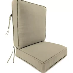Solid Beige Outdoor Deep Seat Cushion