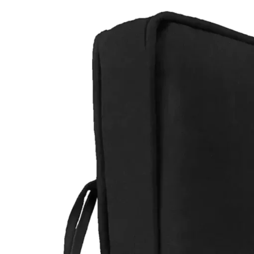Solid Black Outdoor Deep Seat Cushion