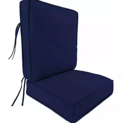 Solid Navy Outdoor Deep Seat Cushion