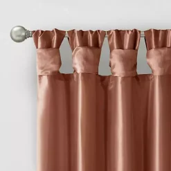 Spice Twist Top Curtain Panel, 84 in.