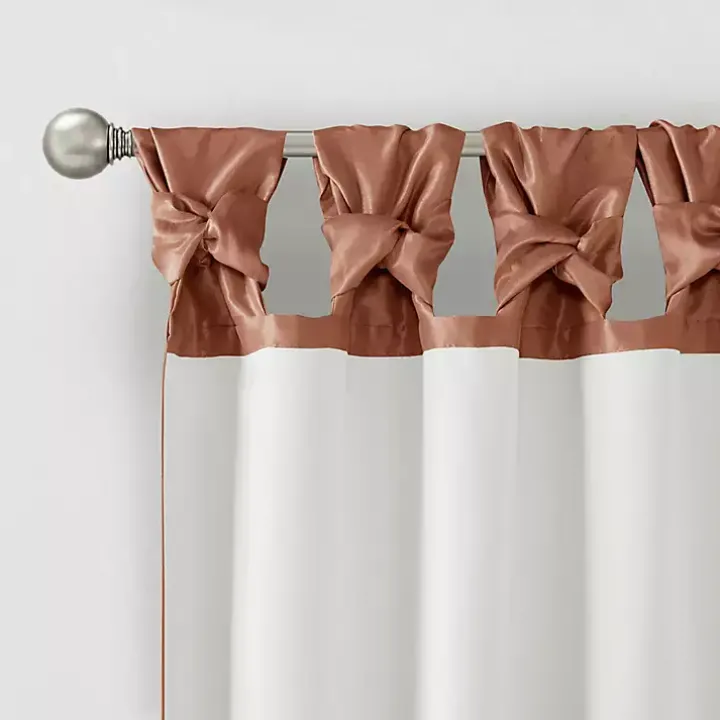 Spice Twist Top Curtain Panel, 84 in.