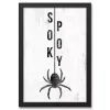 Spooky Spider Halloween Framed Canvas Art Print
