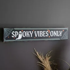 Spooky Vibes Only Wall Plaque