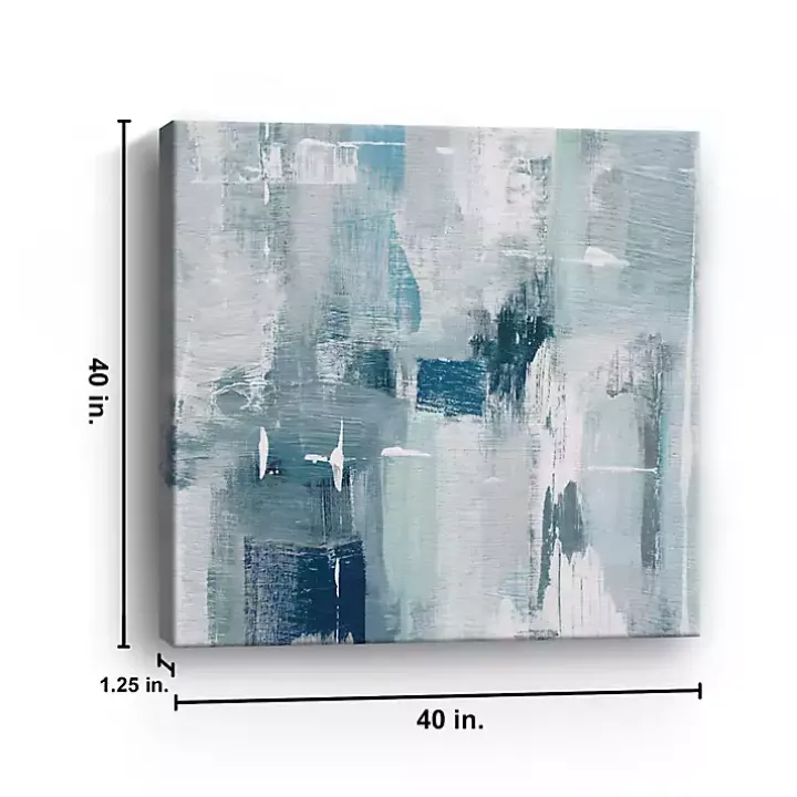 Spring Mountain Blues Canvas Art Print, 40x40 in.