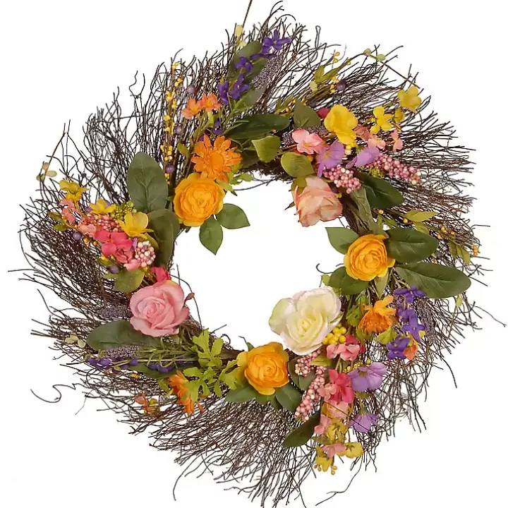 Spring Wildflower Wreath