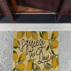 Squeeze the Day Coir Doormat