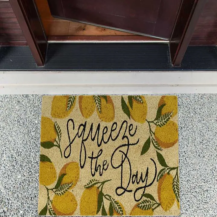 Squeeze the Day Coir Doormat