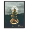 Stacked Jack O'Lanterns Giclee Canvas Art Print