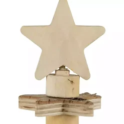 Star Cutout Wooden Tabletop Christmas Tree, 20 in.