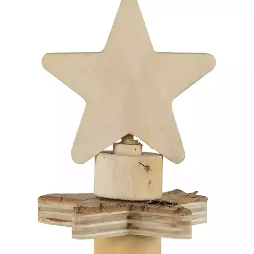 Star Cutout Wooden Tabletop Christmas Tree, 20 in.