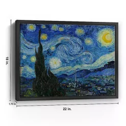 Starry Night Framed Canvas Art Print, 18x22