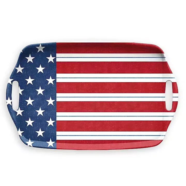 Stars and Stripes Melamine Serving Tray