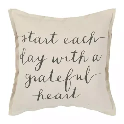 Start Each Day With A Grateful Heart Pillow