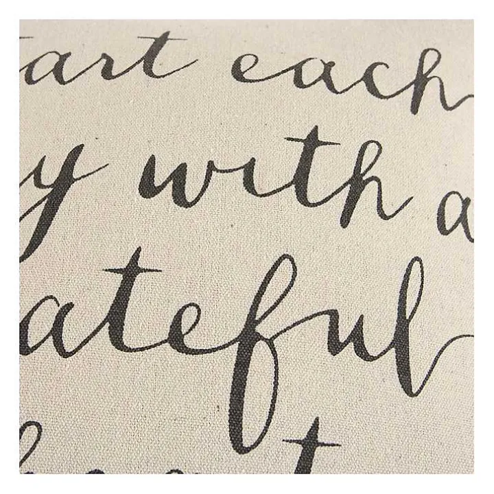 Start Each Day With A Grateful Heart Pillow