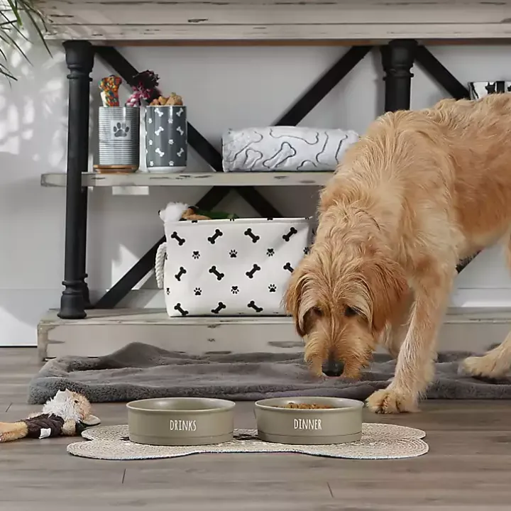 Stone Dinner & Drinks 2-pc. Pet Bowl Set, 8 in.