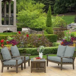 Stone Leala Texture Outdoor Deep Seat Cushions