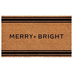 Striped Merry + Bright Coir Doormat