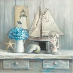 Summer House Framed Canvas Art Print