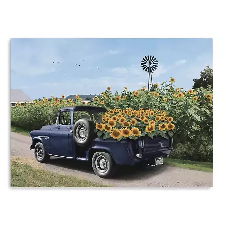 Sunflower Days Canvas Art Print, 24x18 in.