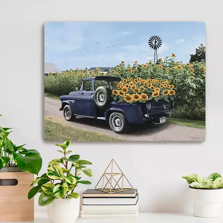Sunflower Days Canvas Art Print, 24x18 in.