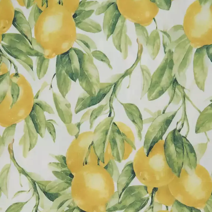Sunny Lemon Print Table Runner