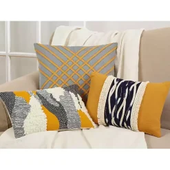 Sunshine Boucle Textured Lumbar Throw Pillow
