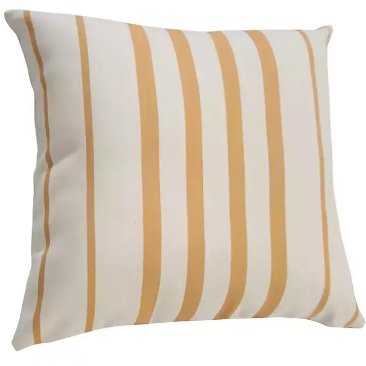 Sunshine Geometric Stripes Outdoor Pillow