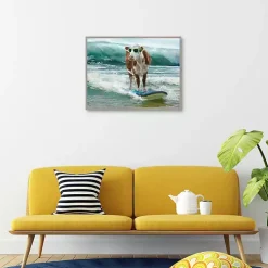 Surf & Turf Framed Canvas Art Print