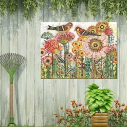 Sweet Tweets Outdoor Canvas Art Print