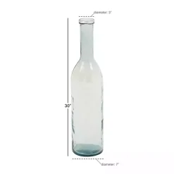 Tall Farmhouse Glass Bottle Vase, 30 in.