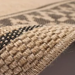 Tan & Black Zig Zag Indoor/Outdoor Area Rug, 5x7