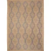 Tan & Navy Diamonds Indoor/Outdoor Area Rug, 5x7