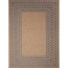 Tan & Navy Zig Zag Indoor/Outdoor Area Rug, 7x9