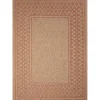 Tan & Orange Zig Zag Indoor/Outdoor Area Rug, 5x7